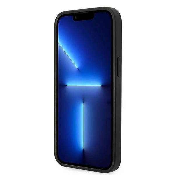 Etui Karl Lagerfeld KLHCP14MSAPKHG pro iPhone 14 Plus 6,7" pevné pouzdro Saffiano Karl`s Head Patch